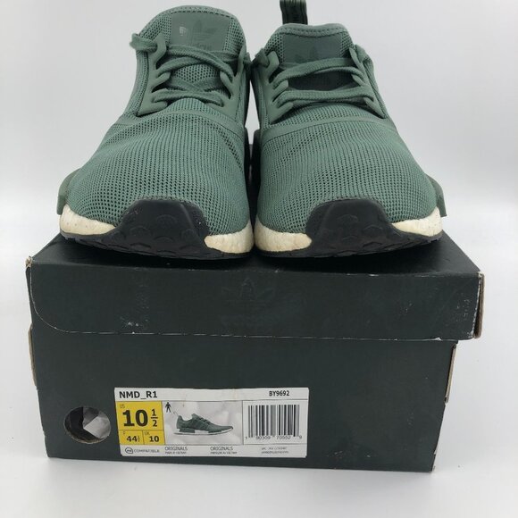 ADIDAS Men's Originals NMD R1 Olive Green Sneakers US 10.5M EUC - Picture 7 of 10